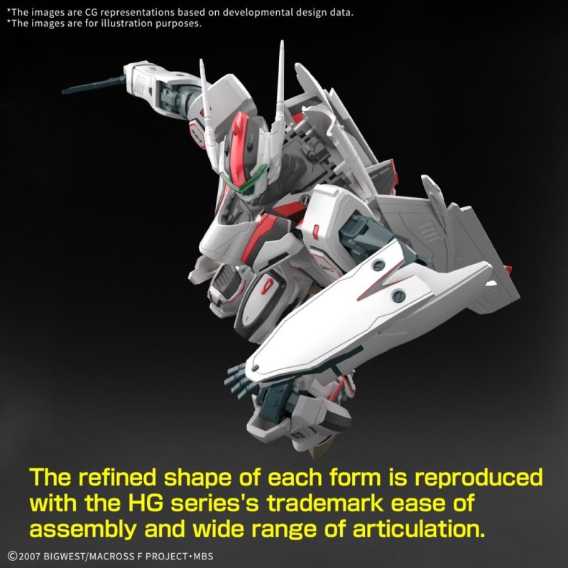 MACROSS - HG 1/100 VF-25F Messiah Valkyrie Deluxe Set - Model Kit 