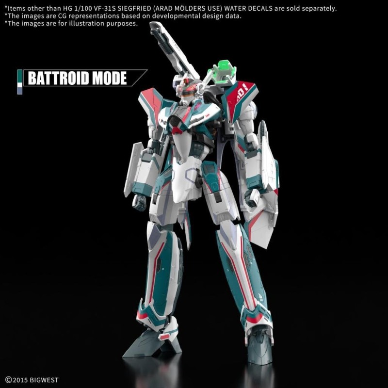 MACROSS - HG 1/100 VF-31S Siegfried Water Decals - Model Kit 