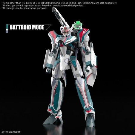 MACROSS - HG 1/100 VF-31S Siegfried Water Decals - Model Kit 