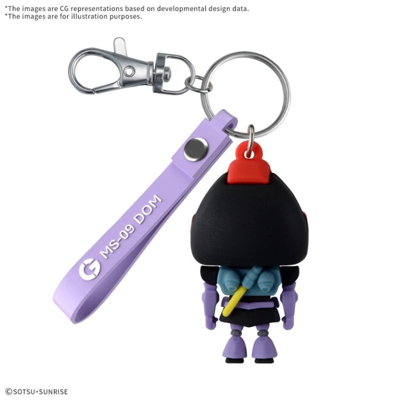 GUNDAM - DOMPLA-KUN - 3D Rubber Mascot Keychain 