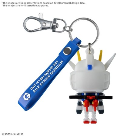 GUNDAM - Aile STPLA-KUN - 3D Rubber Mascot Keychain 