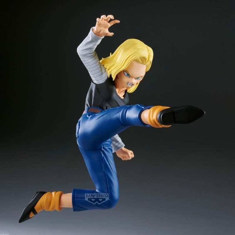 DRAGON BALL Z - Android 18 & Mr. Satan -Figurine Match Makers 11 & 8cm 