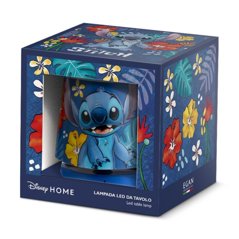 STITCH - Bleu - Lampe de Bureau LED Rechargeable - 11cm 