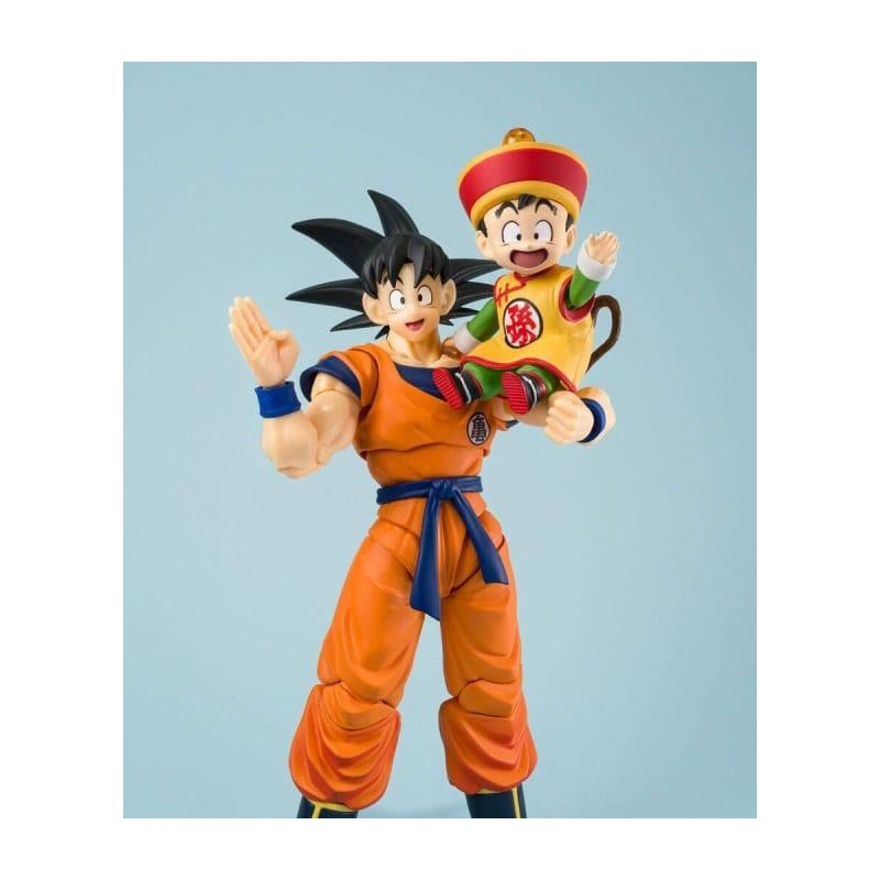 DRAGON BALL Z - Goku, Gohan & Kintoun -Figurine S.H. Figuarts 14 & 6cm 