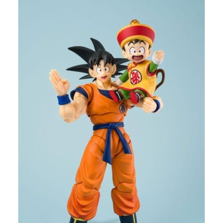 DRAGON BALL Z - Goku, Gohan & Kintoun -Figurine S.H. Figuarts 14 & 6cm 