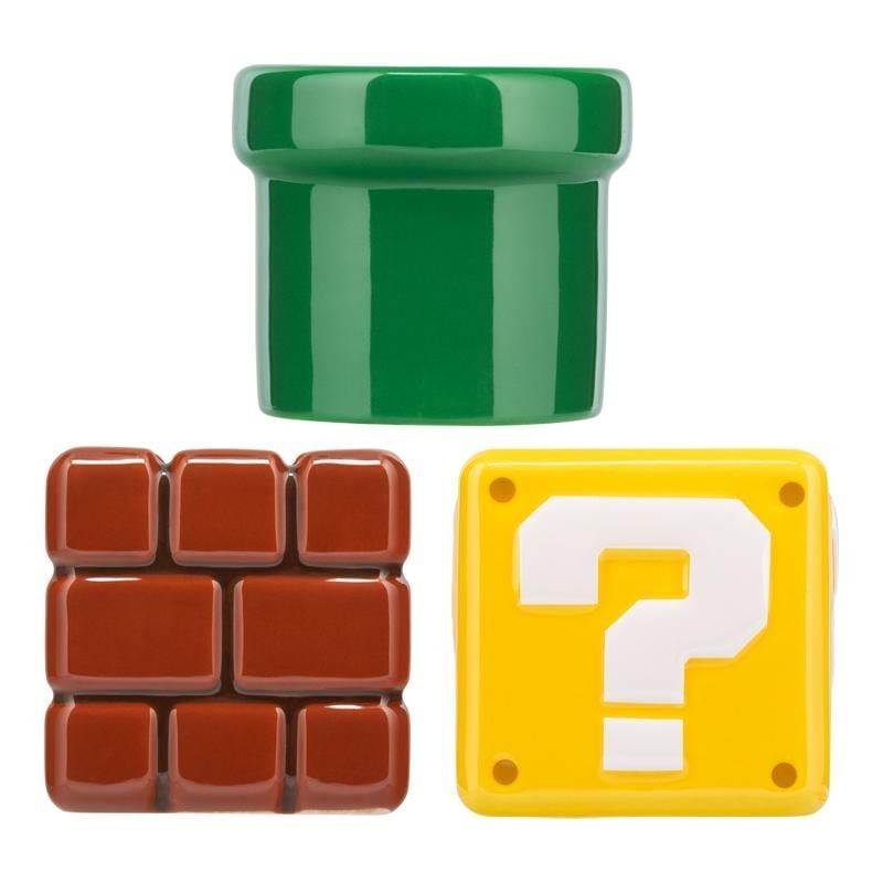 SUPER MARIO - Set de 3 Mini Pots Décoratifs 
