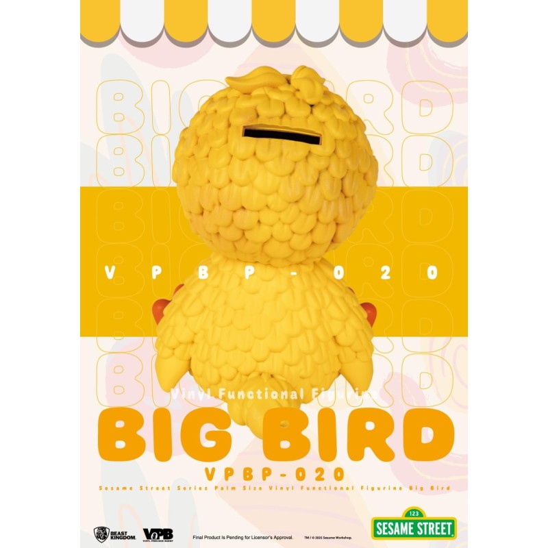 SESAME STREET - Big Bird - Tirelire Palm Size 12.7cm 