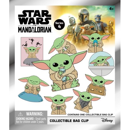 MANDALORIAN - Best of Grogu - 3D Foam Bag Clip (Display 24 Pcs) 