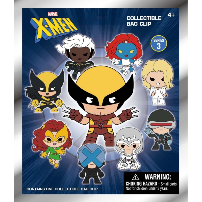 X-MEN CLASSIC - Series 3 - 3D Foam Bag Clip (Display 24 Pcs) 