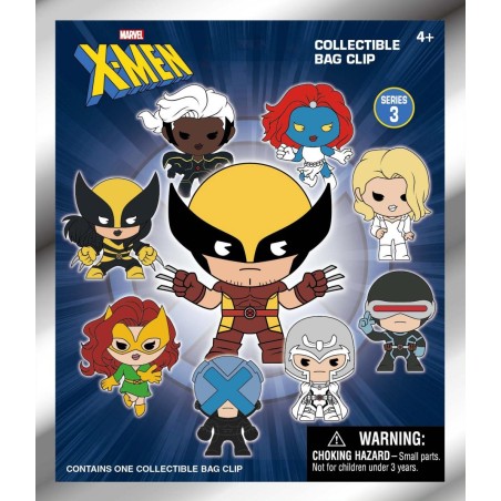 X-MEN CLASSIC - Series 3 - 3D Foam Bag Clip (Display 24 Pcs) 