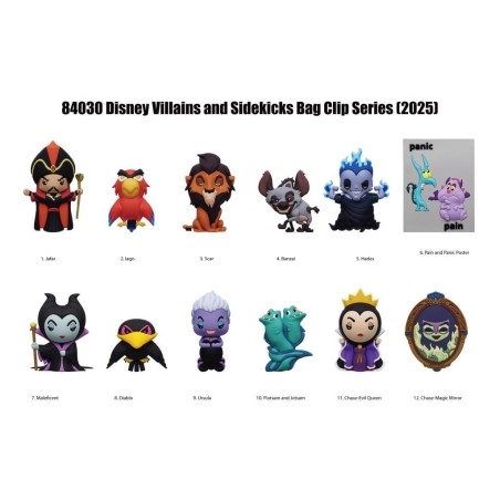 VILLAINS - Series 3 - 3D Foam Bag Clip (Display 24 Pcs) 