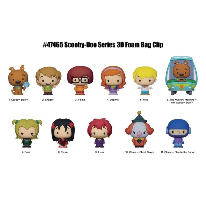 SCOOBY DOO - Series 2 - 3D Foam Bag Clip (Display 24 Pcs) 