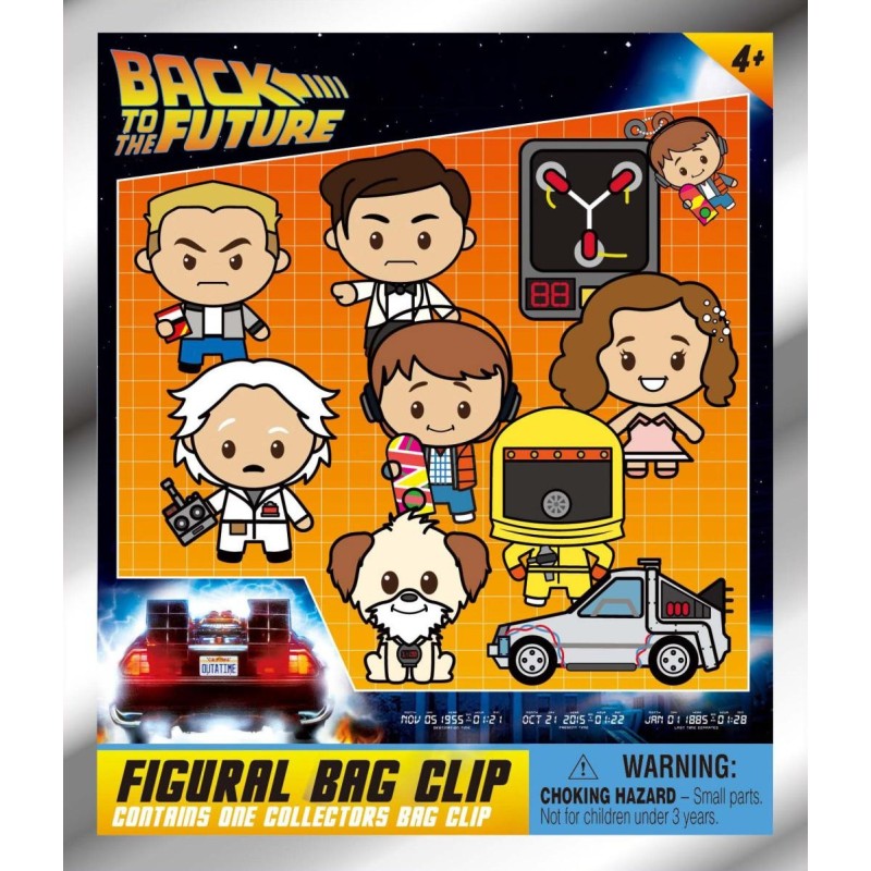 BTTF 40TH ANNIVERSARY - Series 1 - 3D Foam Bag Clip (Display 24 Pcs) 