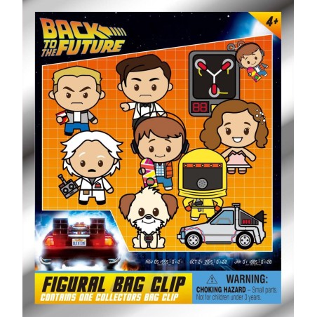BTTF 40TH ANNIVERSARY - Series 1 - 3D Foam Bag Clip (Display 24 Pcs) 