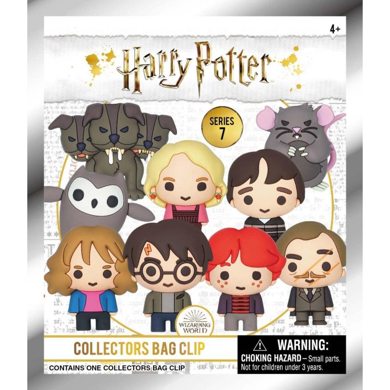 HARRY POTTER - Series 7 - 3D Foam Bag Clip (Display 24 Pcs) 