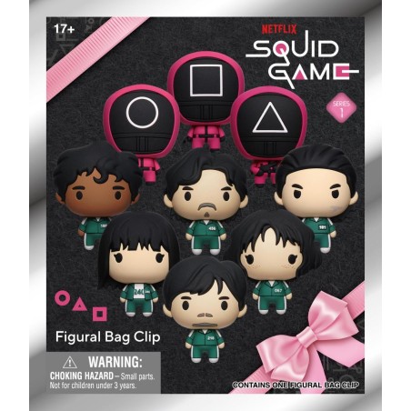 SQUID GAME - Series 1 - 3D Foam Bag Clip (Display 24 Pcs) 