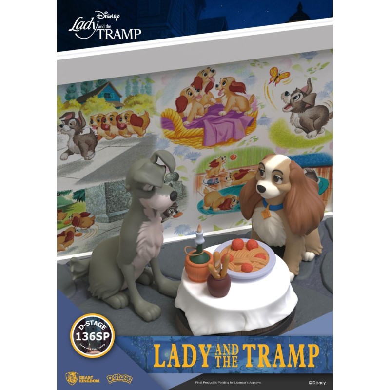 LA BELLE ET LE CLOCHARD - Belle et le clochard - Diorama D-Stage 12cm 