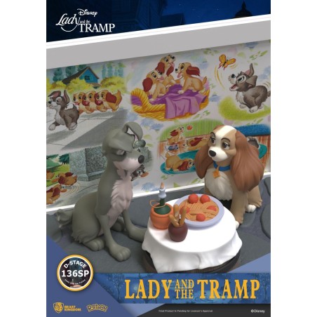LA BELLE ET LE CLOCHARD - Belle et le clochard - Diorama D-Stage 12cm 