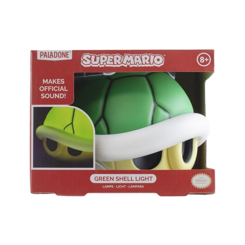 SUPER MARIO - Carapace Verte - Lampe Décorative avec Son 15cm 