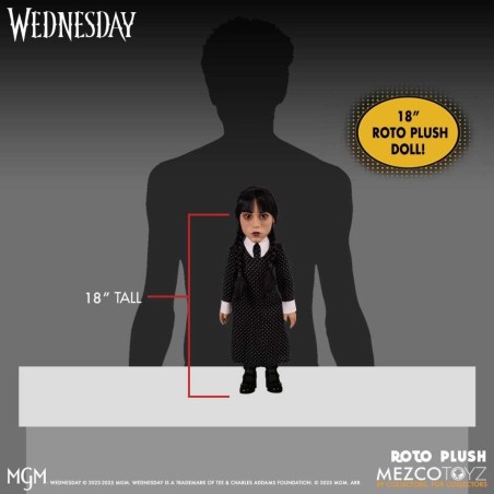 MERCREDI - Poupée Mercredi Addams MDS Roto - 45cm 