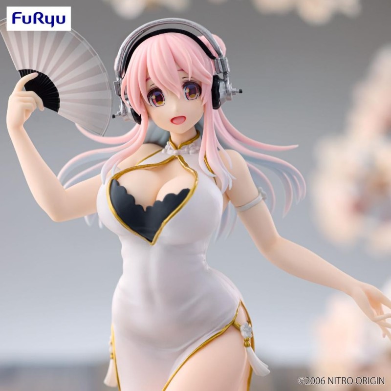 SUPER SONICO - White china dress - Statuette Trio-Try-It 21cm 