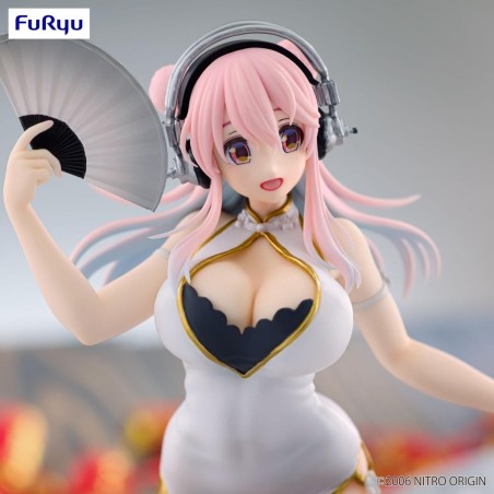 SUPER SONICO - White china dress - Statuette Trio-Try-It 21cm 