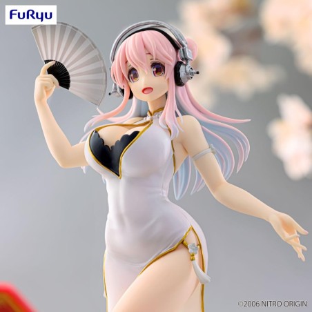 SUPER SONICO - White china dress - Statuette Trio-Try-It 21cm 