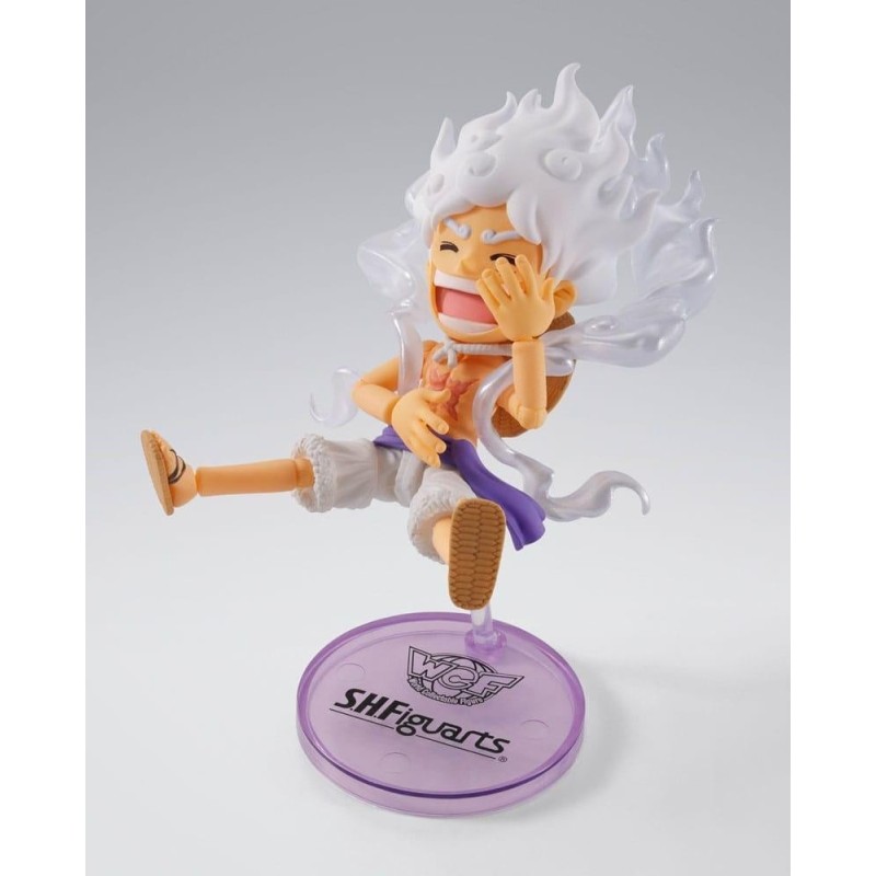 ONE PIECE - Luffy Gear 5 - Figurine WCF X S.H. Figuarts 8cm 