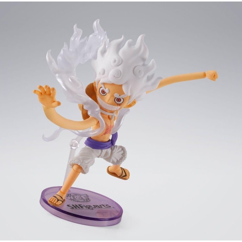 ONE PIECE - Luffy Gear 5 - Figurine WCF X S.H. Figuarts 8cm 