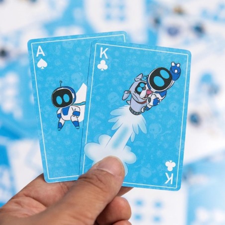 ASTROBOT - Cartes à Jouer dans une Boite en Métal 