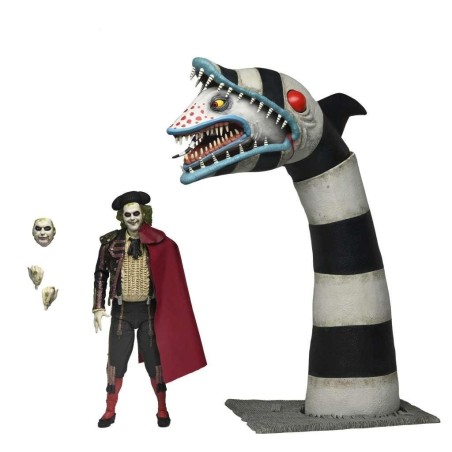 BEETLEJUICE 2 -Matador Beetlejuice & Sandworm -Ultimate Fig. 17 & 48cm 