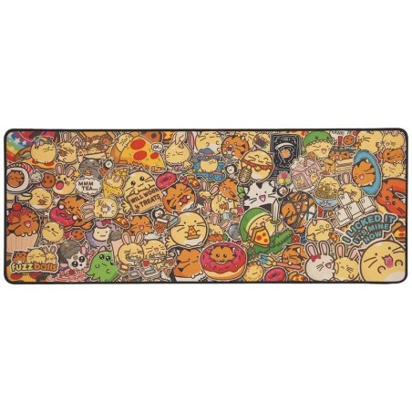 FUZZBALLS - Tapis de Bureau XL + 1 Sous-Verre 