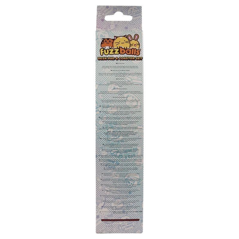 FUZZBALLS - Tapis de Bureau XL + 1 Sous-Verre 