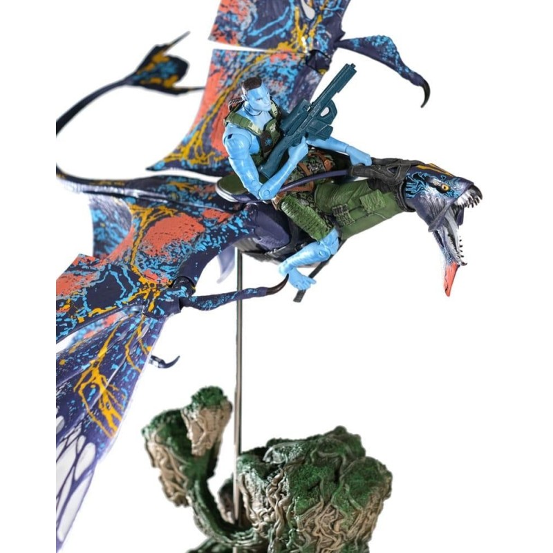 AVATAR LA VOIE DE L'EAU - Recom Quaritch & RDA Banshee - Figurine 18cm 