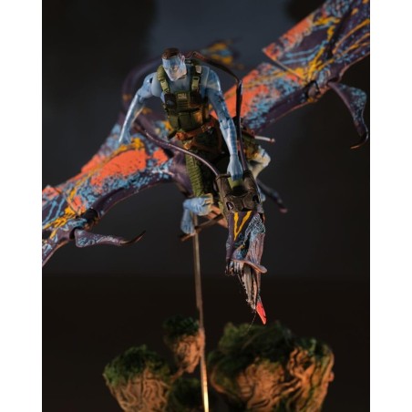 AVATAR LA VOIE DE L'EAU - Recom Quaritch & RDA Banshee - Figurine 18cm 