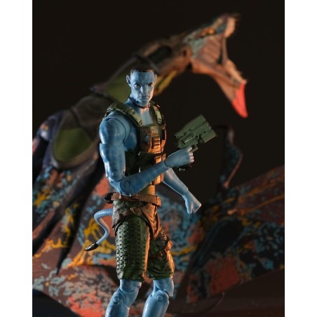 AVATAR LA VOIE DE L'EAU - Recom Quaritch & RDA Banshee - Figurine 18cm 