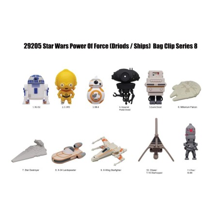 STAR WARS - Power of Force - 3D Foam Bag Clip (Display 24 Pcs) 