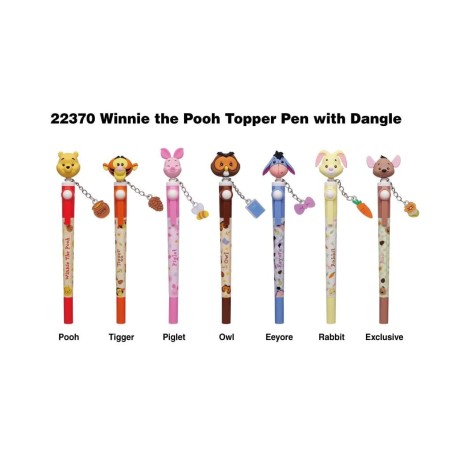 WINNIE L'OURSON - Stylo rotatif 3D Head Topper (Display de 16 pieces) 