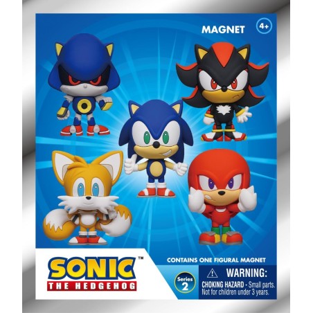 SONIC - Series 2 - 3D Foam Magnets in blind bags (Display 12 Pcs) 