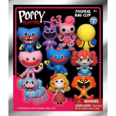 POPPY PLAYTIME - Series 1 - 3D Foam Bag Clip (Display 24 Pcs) 