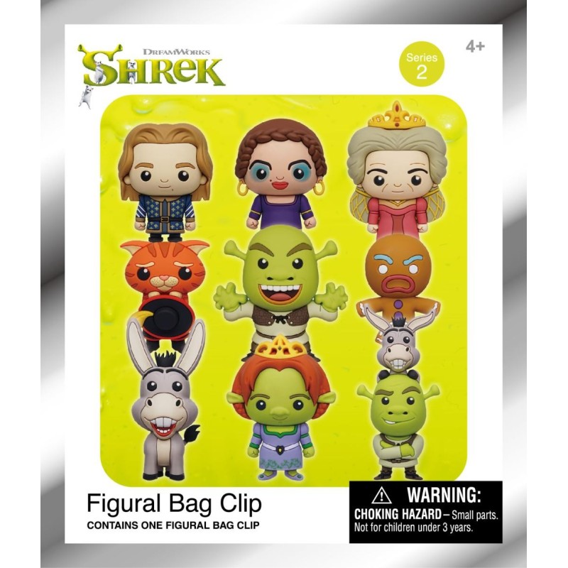 SHREK - Series 2 - 3D Foam Bag Clip (Display 24 Pcs) 