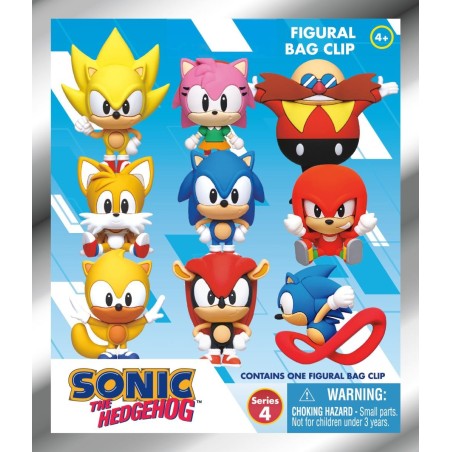 SONIC - Series 4 - 3D Foam Bag Clip (Display 24 Pcs) 