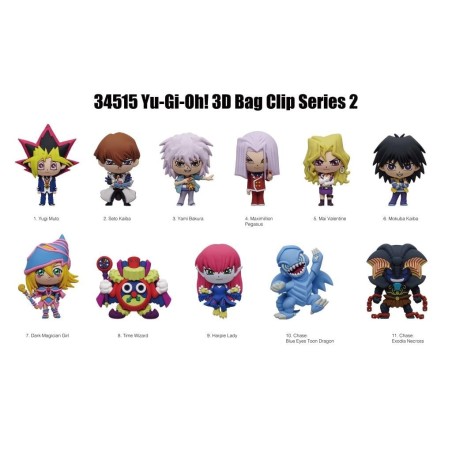 YU-GI-OH - Series 2 - 3D Foam Bag Clip (Display 24 Pcs) 
