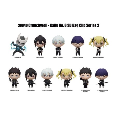 KAIJU NO. 8 - Series 2 - 3D Foam Bag Clip (Display 24 Pcs) 