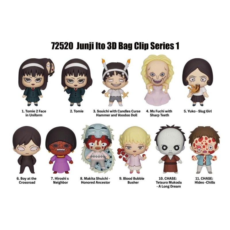 JUNJI ITO - Series 1 - 3D Foam Bag Clip (Display 24 Pcs) 