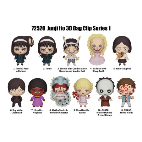 JUNJI ITO - Series 1 - 3D Foam Bag Clip (Display 24 Pcs) 