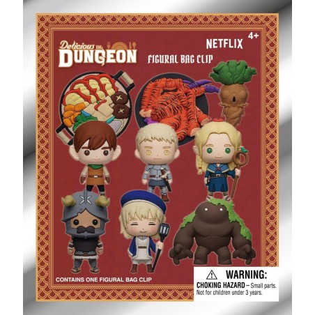 DELICIOUS IN DUNGEON - Series 1 - 3D Foam Bag Clip (Display 24 Pcs) 