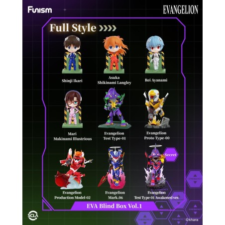 EVANGELION - EVA - Blind Box Set 8 Figurine 12cm 