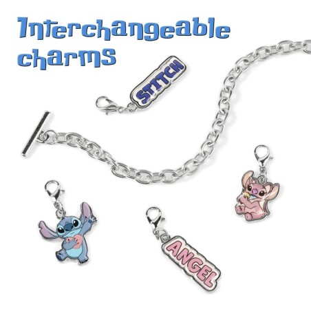 STITCH - Set Bracelet avec Charmes & Accessoires à Cheveux 