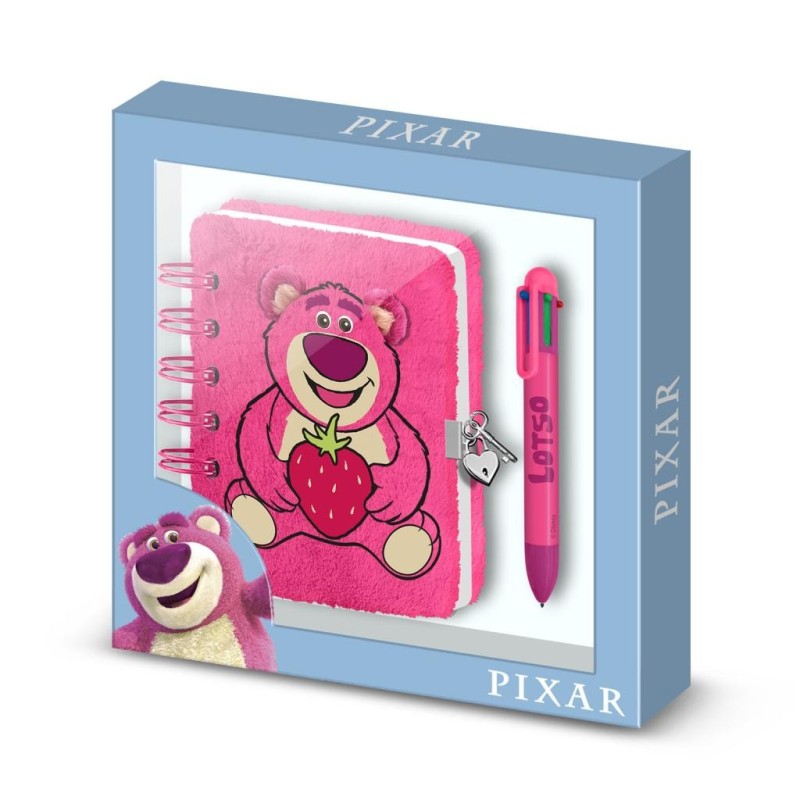 TOY STORY - Lotso - Gift Box - Journal Intime Fourrure + Stylo 